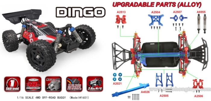 REMO HOBBY Dingo 1651 Parts