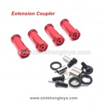 Feiyue FY01/FY02/FY03/FY04/FY05/FY07/FY08 Upgrade Parts Metal Wheel Axle Extension Coupling-Red