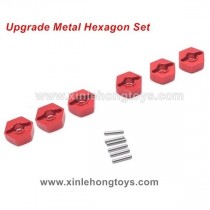 Feiyue FY06 Desert-6 Upgrade Parts Metal Hexagon Set-Red