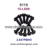 XinleHong Toys 9119 Parts Round Headed Screw 15-LS09 (2.6X7PBHO)