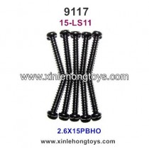 XinleHong Toys 9117 Parts Round Headed Screw 15-LS11 (2.6X15PBHO) -10PCS