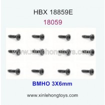 HaiBoXing RC Car 18859E Parts Pan Head Screw 18059 BMHO 3X6mm