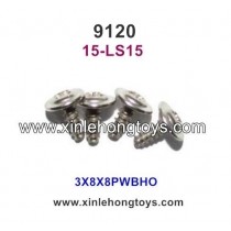 XinleHong Toys 9120 Parts Round Headed Screw 15-LS15 (3X8X8PWBHO)