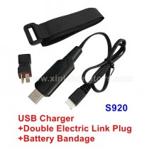 GPToys S920 Judge Parts USB Charger+Double Electric Link Plug+Battery Bandage
