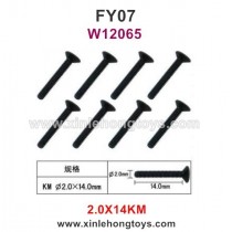 Feiyue FY07 Desert-7 Parts 2.0X14KM Hexagonal Flat Head Screws W12065