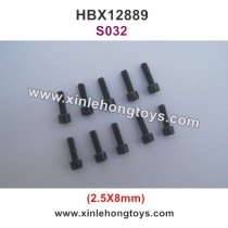 HBX 12889 Thruster Parts Cap Head Screw 2.5X8 S032