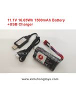 Enoze 9201E 201E Parts 11.1V 16.65Wh 1500mAh Battery+USB Charger