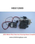 HBX 12889 Parts ESC+Motor+Rear Gear box Housing+Gears Complete 12733+12640