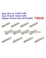 HBX T6 Parts Gear Pins+Slipper Clutch Pins TS028
