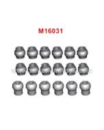 HBX 16889A Pro 1/16 Truck Parts M16031, Plastic Pivot Balls Complete