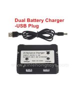 RC Car Xinlehong 9125 Charger-Dual Battery Charger-USB Plug