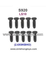 GPToys S920 Judge 1/10 4WD Monster Truck Parts Countersunk Head Screw 2.6X8KBHO LS10 10PCS