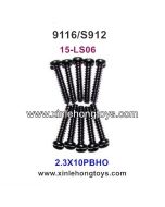 XinleHong Toys 9116 S912 Parts Round Headed Screw 15-LS06 (2.3X10PBHO)-10PCS
