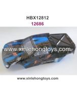 HaiBoXing 12812 Parts Body Shell, Car Shell (Blue) 12686