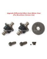 Suchiyu SCY 16101 16102 16201 Upgrade Differential+Main Gear+Motor Gear (For Brushless Version Car) 