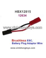 HBX 12815 Brushless ESC, Battery Plug Adaptor Wire 12634