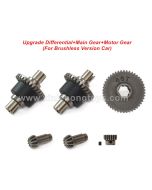 Upgrade Differential+Main Gear+Motor Gear For Suchiyu 16104/16104 PRO/16106/16106 PRO