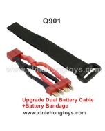 XinleHong Q901 Upgrade Dual Battery Cable+Battery Bandage