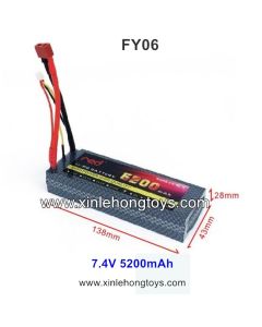 Feiyue FY06 Desert-6 Upgrade Battery 7.4V 5200mAh