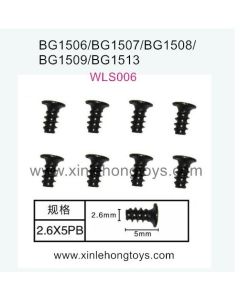 Subotech BG1513 BG1513A BG1513B Parts Flat Head Screw WLS006 2.6X5PB