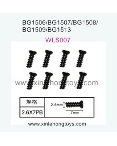 Subotech BG1513 BG1513A BG1513B Parts Flat Head Screw WLS007 2.6X7PB