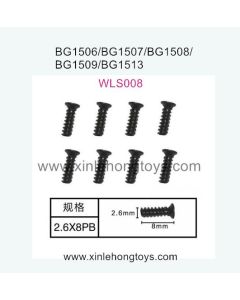 Subotech BG1508 Parts Flat Head Screw WLS008 2.6X8PB