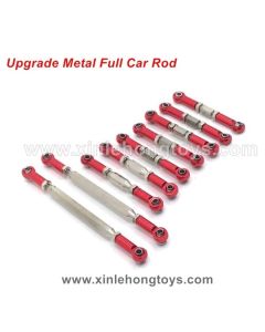 Feiyue FY01/FY02/FY03/FY04/FY05/FY07/FY08 Upgrade Parts-Metal Full Car Rod-Red