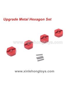 Feiyue FY01/FY02/FY03/FY04/FY05/FY07/FY08 Upgrade Parts Metal Hexagon Set-Red
