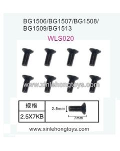 Subotech BG1513 BG1513A BG1513B Parts Countersunk Head Screws WLS020 2.5X7KB
