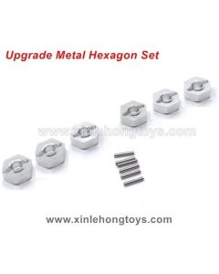 Feiyue Desert-6 FY06 Upgrade Parts Metal Hexagon Set-Silver