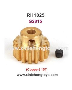 REMO HOBBY 1025 9EMU Parts Motor Gear (Copper) 15T G2815