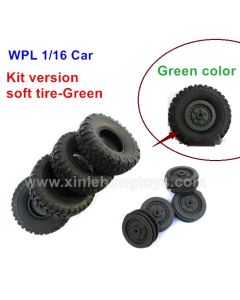 WPL B24 Parts Tire, Wheel-Green