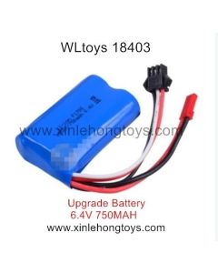 WLtoys 18403 Parts Upgrade Battery 6.4V 750mAh