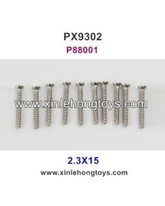 Pxtoys 9302 Parts 2.3X15 Round Head Screw P88001
