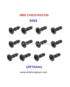 HBX RC Car 2192 2193 2195 Parts S202 Screws KBHO 2X12mm