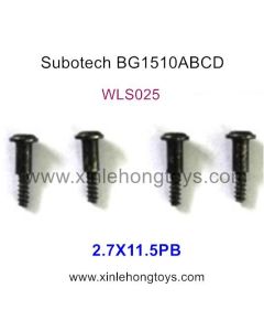 Subotech BG1510A BG1510B BG1510C BG1510D Parts Screw WLS025 2.7X11.5PB