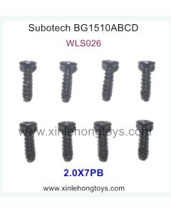 Subotech BG1510A BG1510B BG1510C BG1510D Parts Screws WLS026 2.0X7PB
