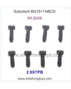Subotech BG1511A BG1511B BG1511C BG1511D Parts Screws WLS026 2.0X7PB