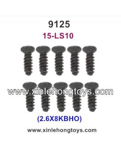 RC Car Xinlehong 9125 Parts Countersunk Head Screw 2.6X8KBHO 15-LS10 10PCS