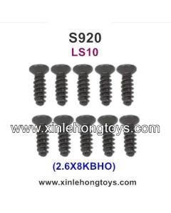 GPToys S920 Judge 1/10 4WD Monster Truck Parts Countersunk Head Screw 2.6X8KBHO LS10 10PCS