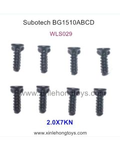 Subotech BG1510A BG1510B BG1510C BG1510D Parts Countersunk Head Screws WLS029 2.0X7KN