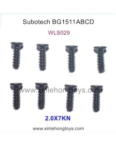 Subotech BG1511A BG1511B BG1511C BG1511D Parts Countersunk Head Screws WLS029 2.0X7KN