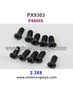 Pxtoys 9303 Parts 2.3X8 Flat Head Screws P88005