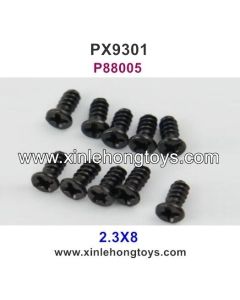 Pxtoys 9301 Parts 2.3X8 Flat Head Screws P88005