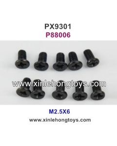 Pxtoys 9301 Parts M2.5X6 Flat Head Screws P88006