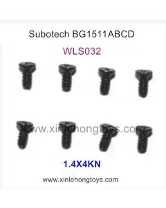 Subotech BG1511A BG1511B BG1511C BG1511D Parts Countersunk Head Screws WLS032 1.4X4KN