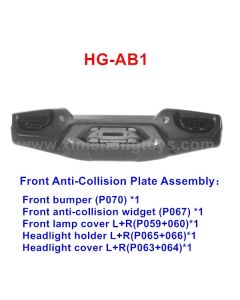 HG P401 Parts Front Anti-Collision Plate Assembly HG-AB1