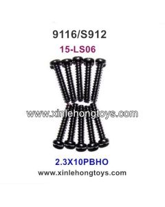 XinleHong Toys 9116 S912 Parts Round Headed Screw 15-LS06 (2.3X10PBHO)-10PCS