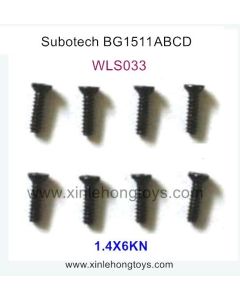 Subotech BG1511A BG1511B BG1511C BG1511D Parts Countersunk Head Screws WLS033 1.4X6KN