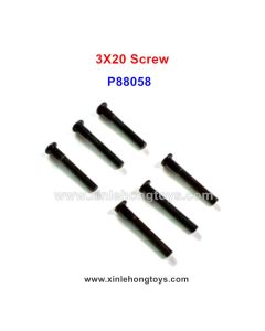 3X20 Half Teeth Screw P88058 For Enoze 9000E RC Truck Parts